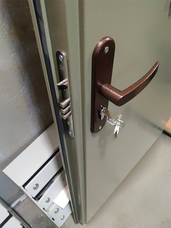 Цилиндровый замок (подъезд, ул. Архитектора Власова)